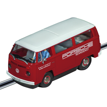 CARRO PARA PISTA ELÉTRICA AUTORAMA CARRERA DIGITAL VW BUS T2B PORSCHE RENNDIENST ESCALA 1/32 CAR20031096